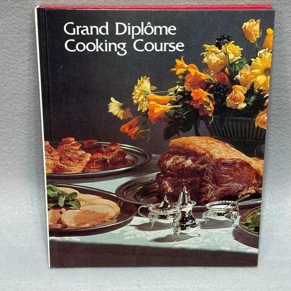 Vintage 1972 Grand Diplôme Cooking Course Vols 5-8 HC Cookbook Gourmet Recipes